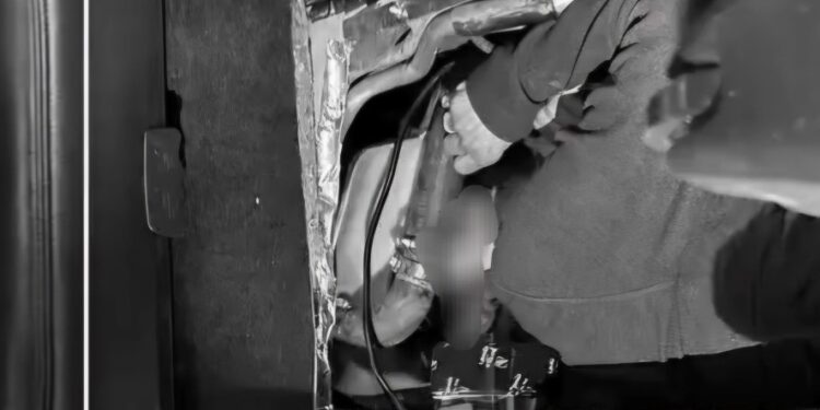 Encuentran a mujer oculta en tanque de gasolina en la garita de San Ysidro