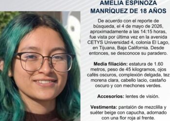 Buscan a Amelia Espinoza desaparecida en Tijuana
