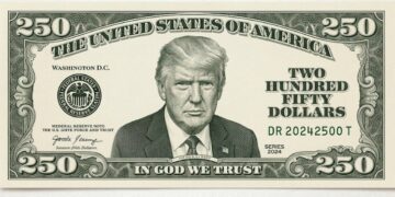 Diseñan en Estados Unidos billete con el rostro de Donald Trump