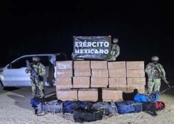 Ejército Mexicano detiene a cuatro personas con cargamento de metanfetamina en Tecate
