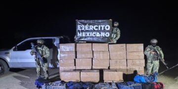 Ejército Mexicano detiene a cuatro personas con cargamento de metanfetamina en Tecate