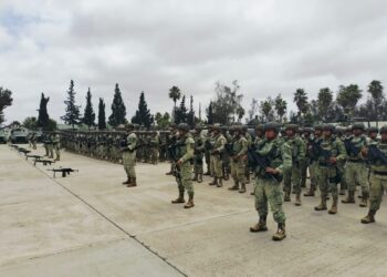 Llegan trescientos militares para la reforzar seguridad en Baja California