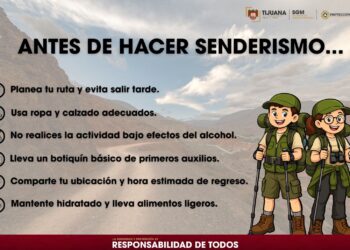 Refuerzan medidas de seguridad para senderismo en Tijuana