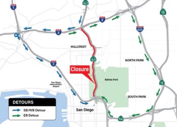 Caltrans anuncia cierre total de la SR-163 sur el 9 de mayo en San Diego