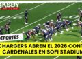 Chargers ya tienen calendario para la temporada 2026 de la NFL