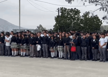 Estudiantes de Conalep Baja California se suman a jornada cívica y de prevención