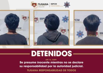 Policía de Tijuana detiene a tres menores por robo con violencia en El Pípila
