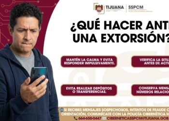 SSPCM llama a prevenir extorsiones telefónicas y fraudes digitales en Tijuana