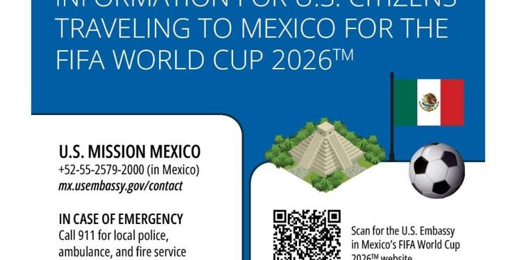 Consulado de Estados Unidos emite números de emergencia para el Mundial