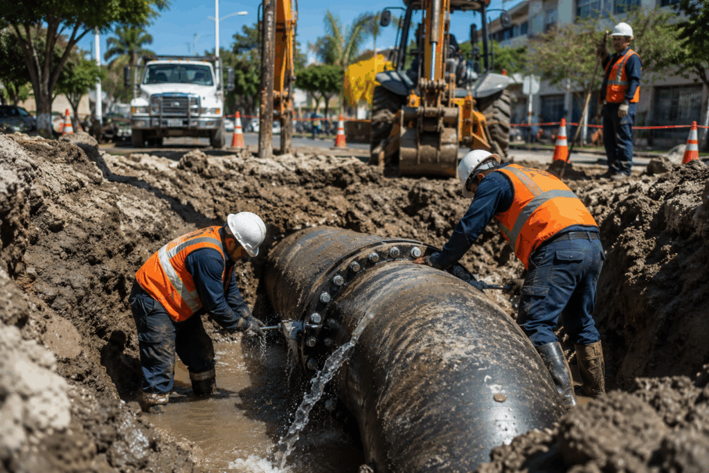 Colonias de Tijuana quedan sin agua por fuga - KSDY Canal 50 San Diego