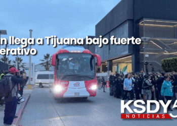 Irán llega a Tijuana bajo fuerte operativo