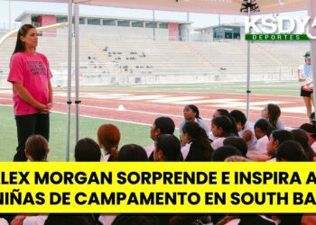 Alex Morgan sorprende a 80 niñas en campamento de empoderamiento del South Bay