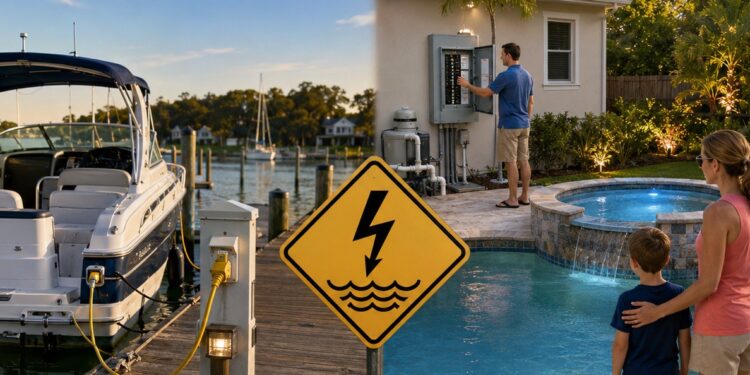 Alertan por riesgo de electrocución en agua durante el verano