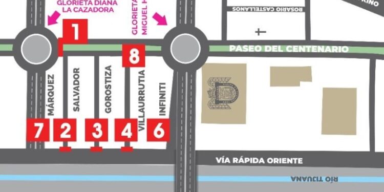 Reportan cierres viales por concierto de aniversario en Tijuana este sábado