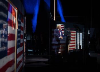 Trump criticó el comunismo en el día de la Independencia