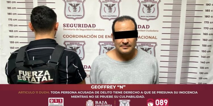 Detienen en Baja California a ciudadano estadounidense buscado por abuso en EUA