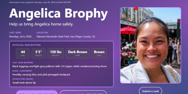 Familia refuerza búsqueda de enfermera desaparecida en Oceanside