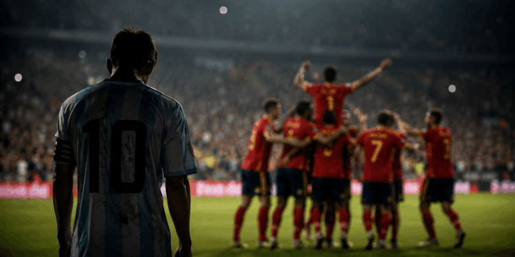 Con Messi llorando: así reaccionó la prensa de su país tras la derrota ante España