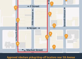 San Diego restringe recogidas de Uber y Lyft en el Gaslamp para reducir la congestión