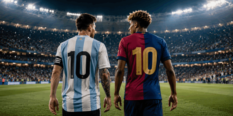 Hace 20 años, Messi se tomaba fotos con un Lamine Yamal bebé; hoy ambos se disputan la final