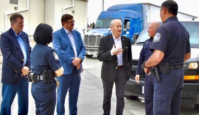 Cónsul de Estados Unidos en Tijuana y Embajador visitaron la garita de Tijuana