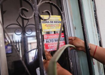 Actualizan clasificación de riesgo en la Sánchez Taboada, suman 81 viviendas con engomado rojo