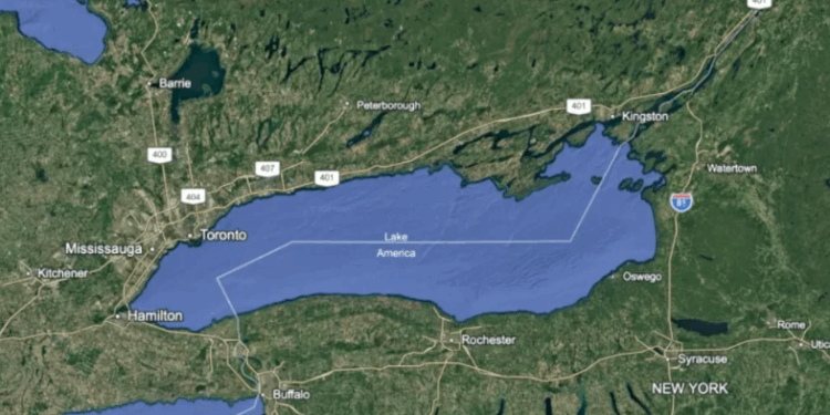 Google Maps cambia nombre del Lago Ontario a Lago América para usuarios en Estados Unidos