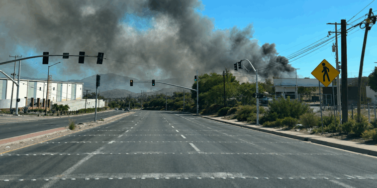 Sexto incendio del año afecta centro de basura en Tecate
