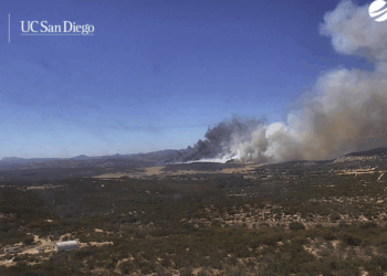Incendio en Campo amenaza estructuras