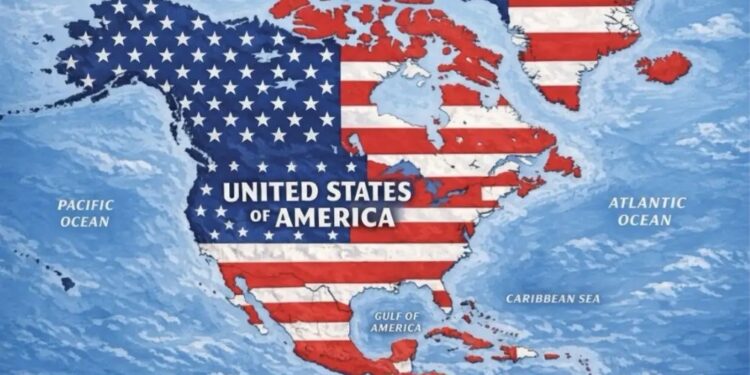 Trump comparte mapa donde México, Canadá y Groenlandia aparecen bajo bandera estadounidense