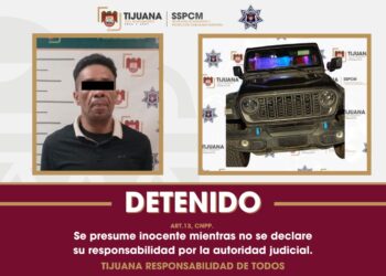 Aseguran en El Pípila a conductor con vehículo robado en San Diego