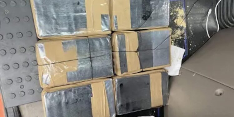 Detienen a empleada municipal con droga en la garita de Tecate