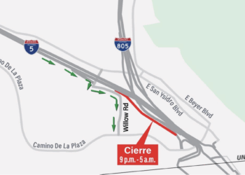 Caltrans cerrará la última salida de Estados Unidos en la I-5 rumbo a México
