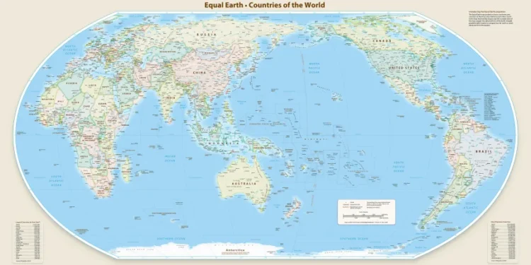 ONU adopta nuevo mapa mundial que muestra el tamaño real de África