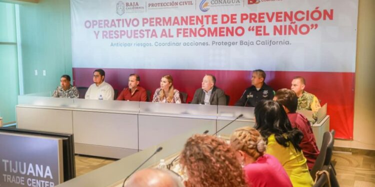BC instala Consejo Estatal de Protección Civil en sesión permanente por la tormenta tropical Rachel