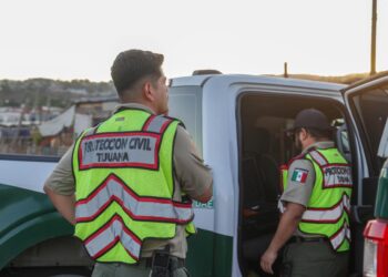 Protección Civil alerta a habitantes de la canalización del Río Tijuana ante lluvias intensas